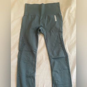 Gymshark leggings, teal, size small